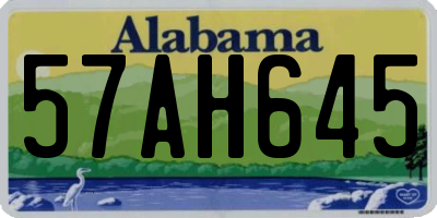 AL license plate 57AH645
