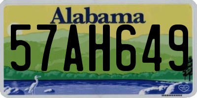 AL license plate 57AH649