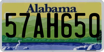 AL license plate 57AH650