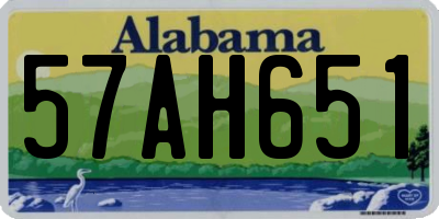 AL license plate 57AH651