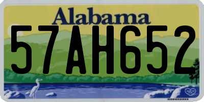 AL license plate 57AH652
