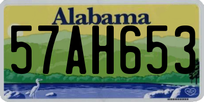 AL license plate 57AH653