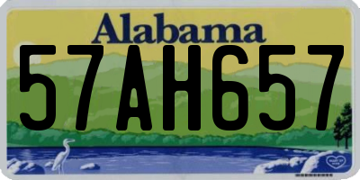 AL license plate 57AH657