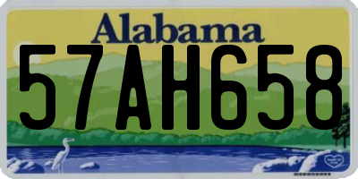 AL license plate 57AH658