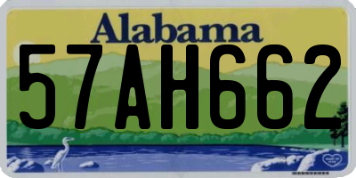 AL license plate 57AH662