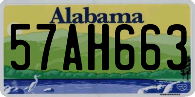 AL license plate 57AH663