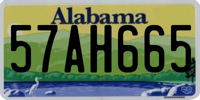 AL license plate 57AH665