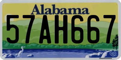 AL license plate 57AH667