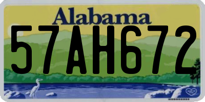AL license plate 57AH672