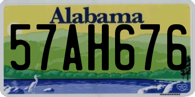 AL license plate 57AH676