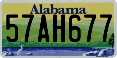 AL license plate 57AH677