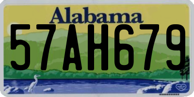 AL license plate 57AH679