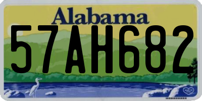 AL license plate 57AH682