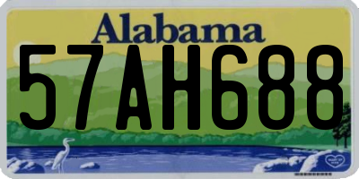 AL license plate 57AH688