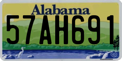 AL license plate 57AH691