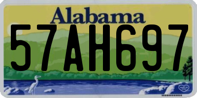 AL license plate 57AH697