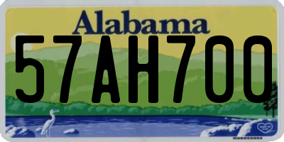 AL license plate 57AH700