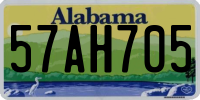 AL license plate 57AH705