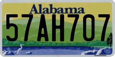 AL license plate 57AH707