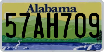 AL license plate 57AH709