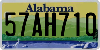 AL license plate 57AH710