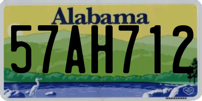 AL license plate 57AH712