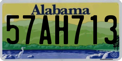 AL license plate 57AH713