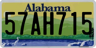 AL license plate 57AH715