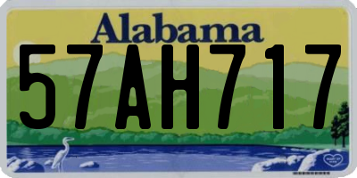 AL license plate 57AH717