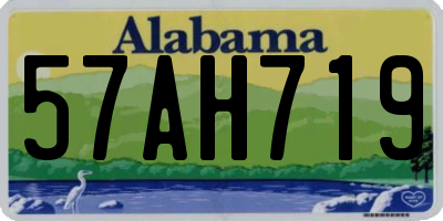 AL license plate 57AH719