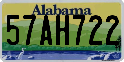 AL license plate 57AH722