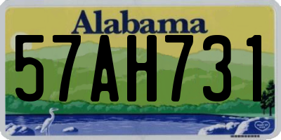 AL license plate 57AH731