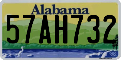 AL license plate 57AH732