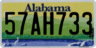 AL license plate 57AH733