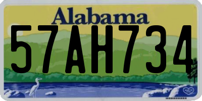 AL license plate 57AH734
