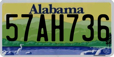 AL license plate 57AH736