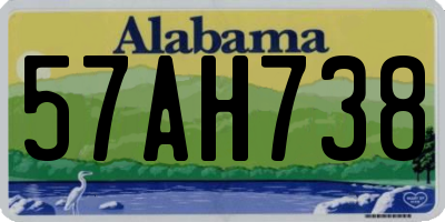 AL license plate 57AH738
