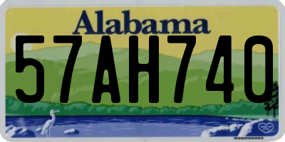 AL license plate 57AH740