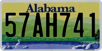 AL license plate 57AH741