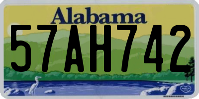 AL license plate 57AH742