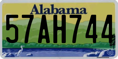 AL license plate 57AH744