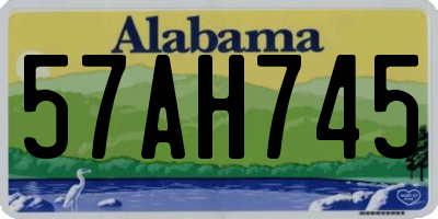 AL license plate 57AH745