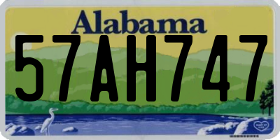 AL license plate 57AH747