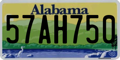 AL license plate 57AH750