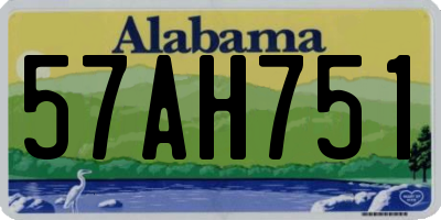 AL license plate 57AH751