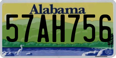 AL license plate 57AH756