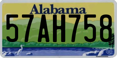 AL license plate 57AH758