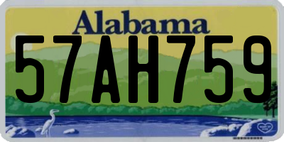 AL license plate 57AH759