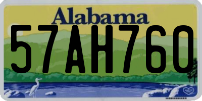 AL license plate 57AH760