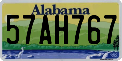 AL license plate 57AH767